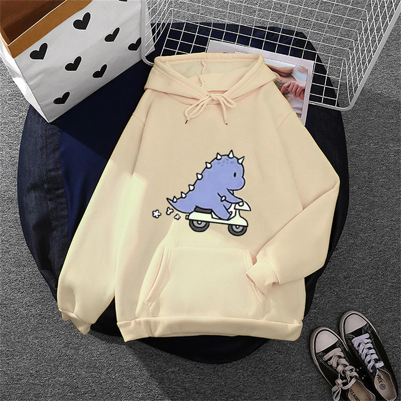 Damen nan Kapuzenpullover im Relaxed-Fit mit botanischer Frucht-Illustration und Kängurutasche Nord Taschen