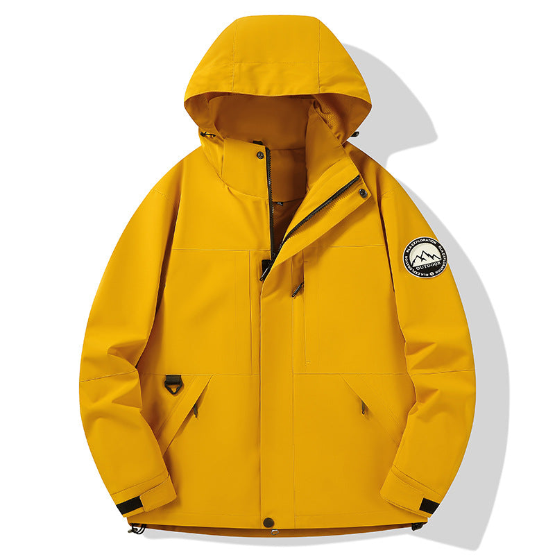 Damen wasserdichte Hardshell-Outdoorjacke mit Kapuze und Multifunktionstaschen Nord Taschen