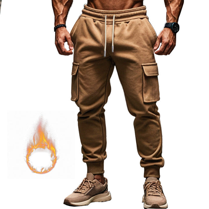 Herren Cargo-Freizeithose mit verstellbarem Bund und funktionalen Taschen