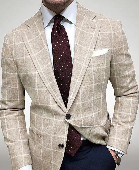 Herren eleganter Leinenblazer mit schmalem Schnitt - Vittorelli