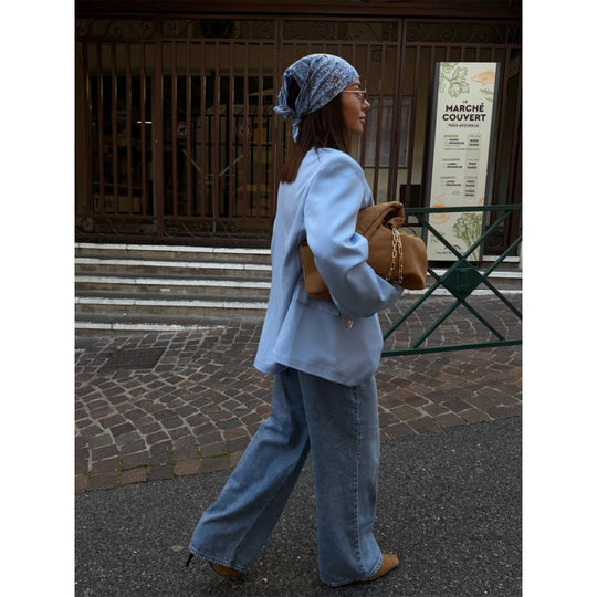 Damen Oversized-Longblazer mit kastiger Silhouette, soften Schultern und verlängertem Schnitt Nord Taschen