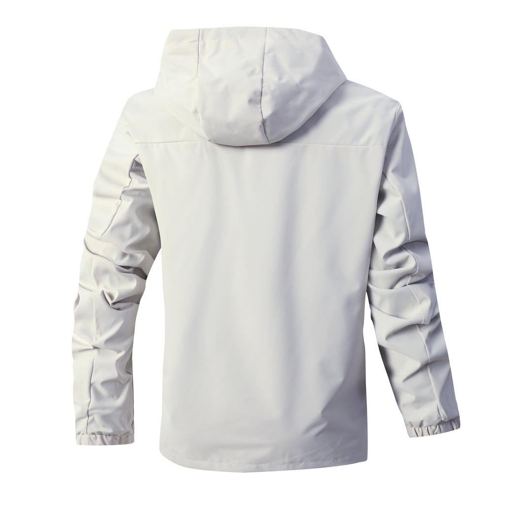 Herren Moderner urbaner Parka mit Kapuze, Brustreißverschluss und elastischen Bündchen Nord Taschen