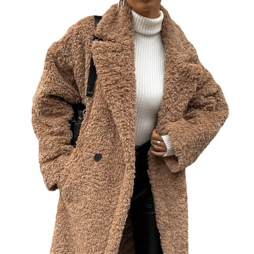 Damen wadenhohe robuste Schnürstiefel mit Plateau-Profilsohle Nord Taschen