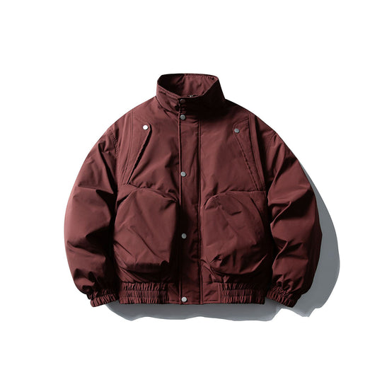 Herren Kurzboxy Thermo‑Bomber mit hohem Stehkragen und aufgesetzten XXL‑Taschen Nord Taschen
