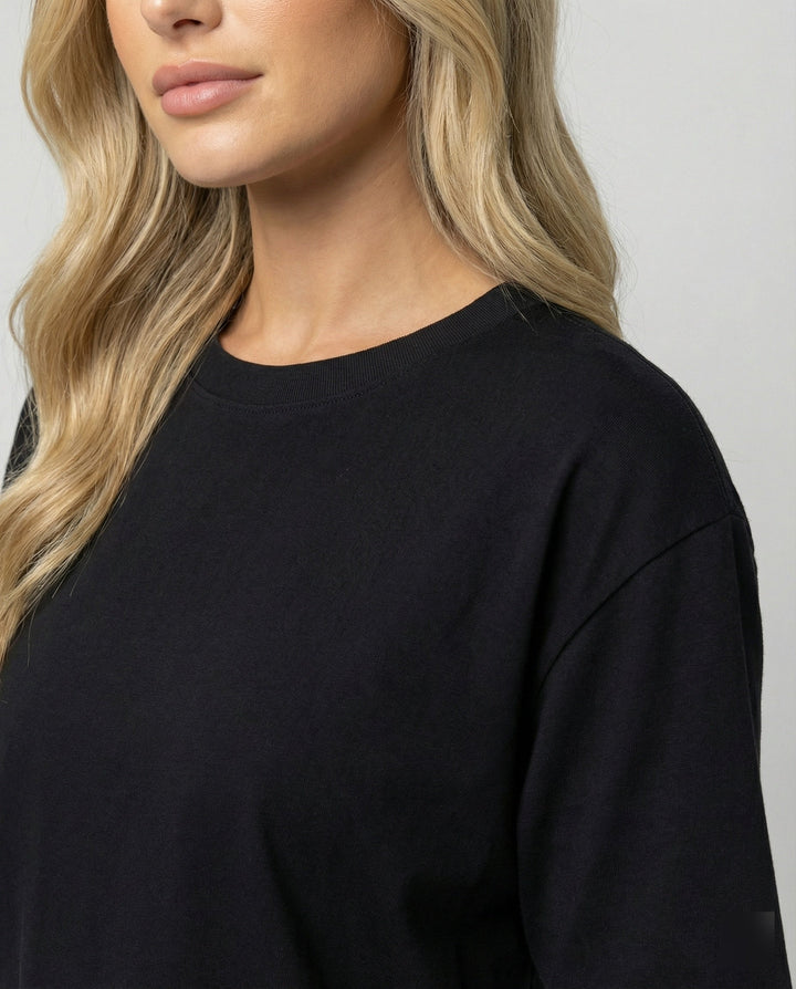 Elegantes Damen Seiden-T-Shirt Kurzarm Elastisch Rundhals Sommer Oberteil Weiß