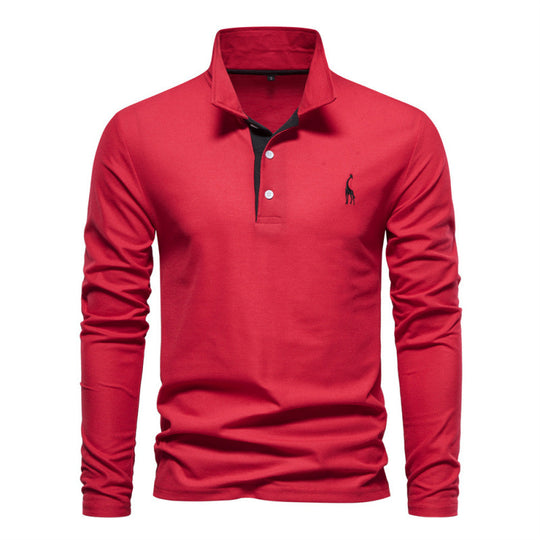 Atmungsaktives Baumwoll Poloshirt Herren