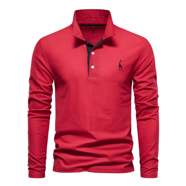 Atmungsaktives Baumwoll Poloshirt Herren