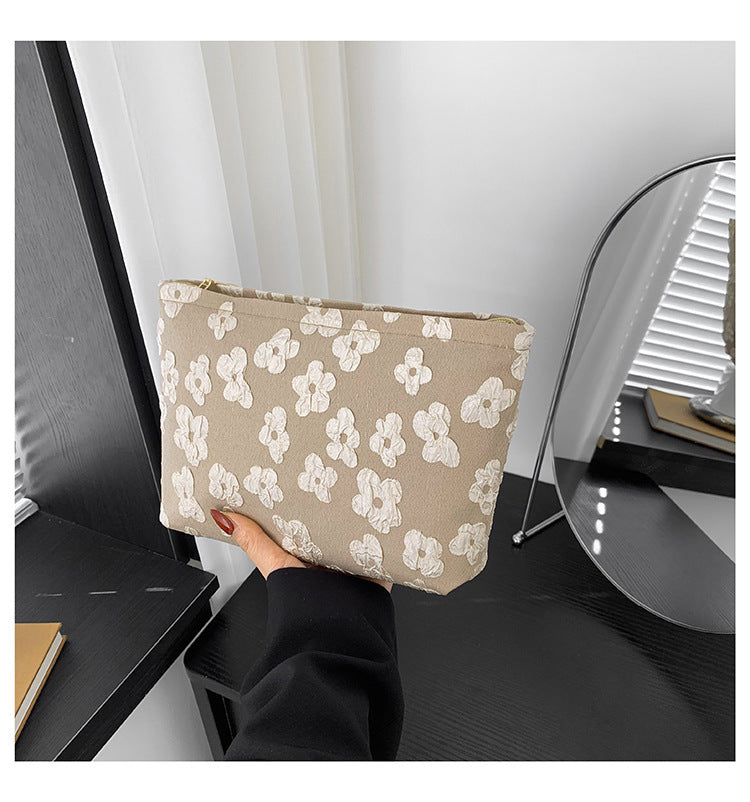 Damen Clutch-Tasche mit floralem Design und hochwertiger Textur Nord Taschen