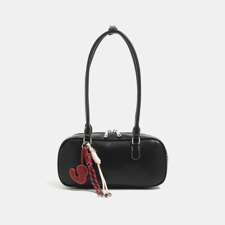 Damen Umhängetasche mit elegantem Herzanhänger und verstellbarem Trageriemen Nord Taschen