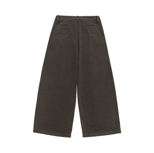 Damen Weite Culotte-Hose mit Bundfalten und hoher Taille Nord Taschen