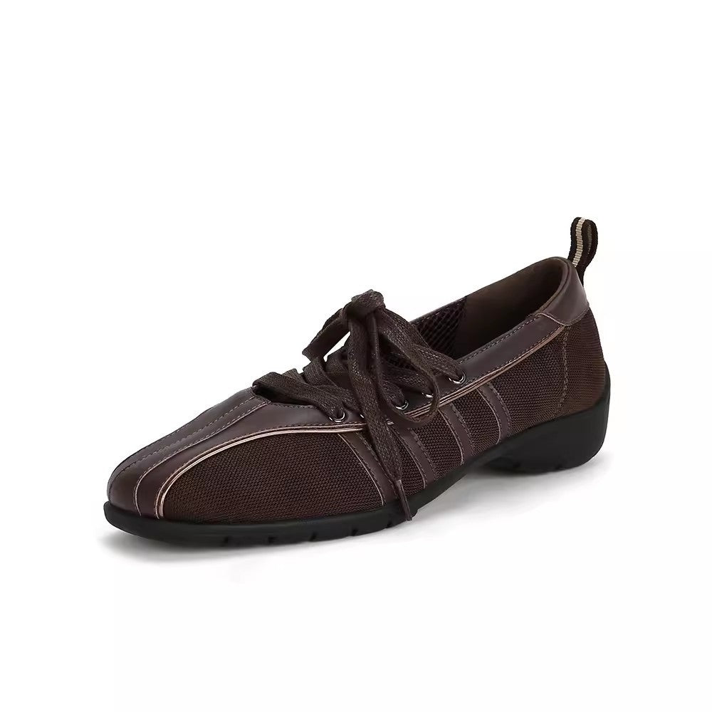 Damen Sportliche Schnürschuhe mit atmungsaktiver Obermaterialstruktur und rutschfester Sohle