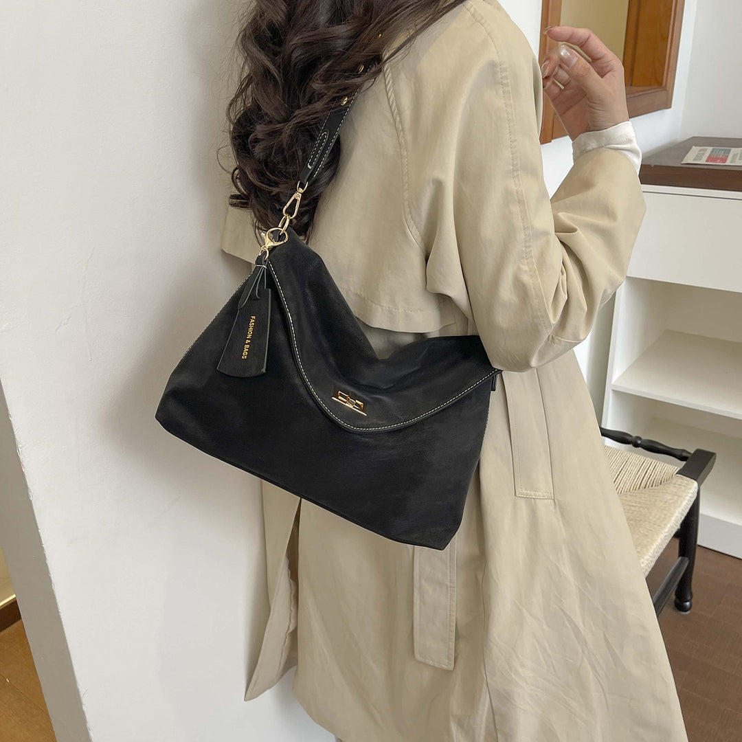 Damen elegante Schulterhandtasche mit verstellbarem Trageriemen Nord Taschen