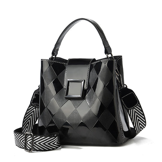 Damen modische Handtasche mit geometrischem Design und abnehmbaren Schulterriemen Nord Taschen