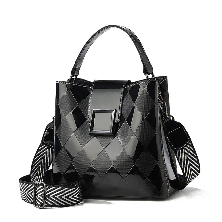 Damen modische Handtasche mit geometrischem Design und abnehmbaren Schulterriemen Nord Taschen