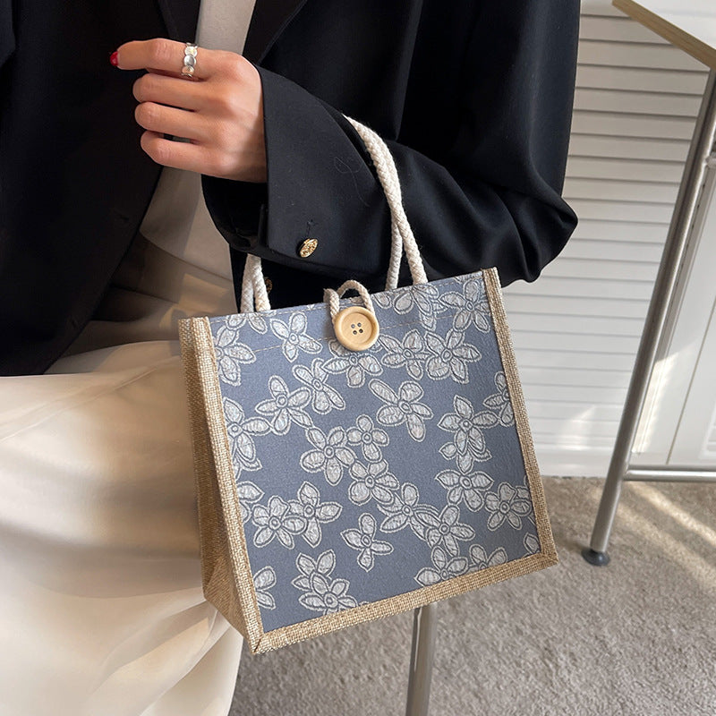 Damen Tasche mit floraler Stickerei und robusten Handgriffen Nord Taschen