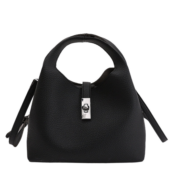 Damen Hobo-Tasche aus strukturiertem Kunstleder mit elegantem Verschluss Nord Taschen