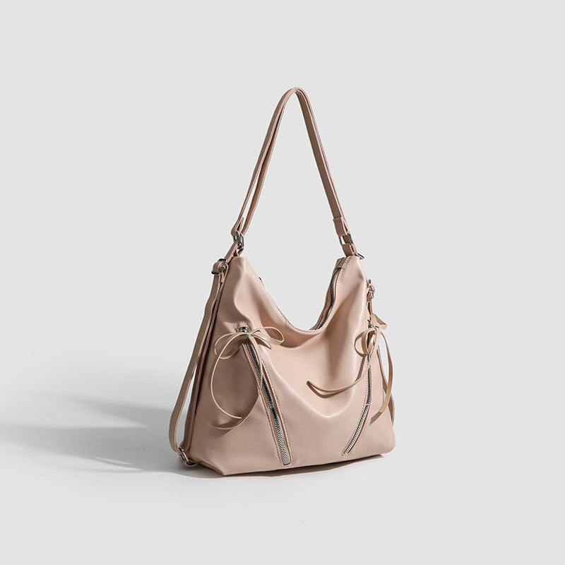 Damen Hobo-Tasche mit raffinierten Kordelzügen und eleganten Reißverschlussdetails Nord Taschen