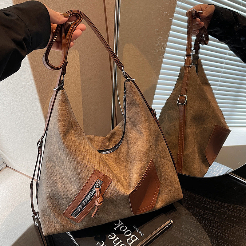 Damen Hobo-Tasche aus strapazierfähigem Canvas mit mehreren Fächern Nord Taschen