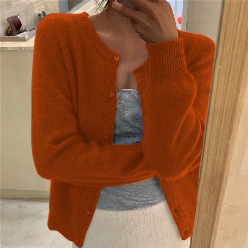 Damen kuschelige Strickjacke