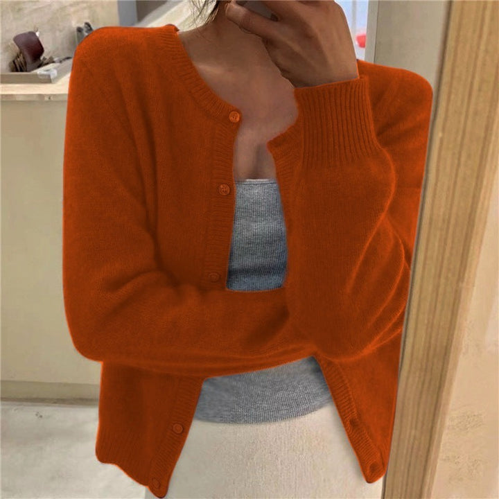 Damen kuschelige Strickjacke