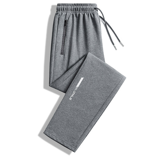 Herren Slim-Fit Performance-Jogginghose mit Reißverschlusstaschen, elastischem Bund und Bündchen Nord Taschen