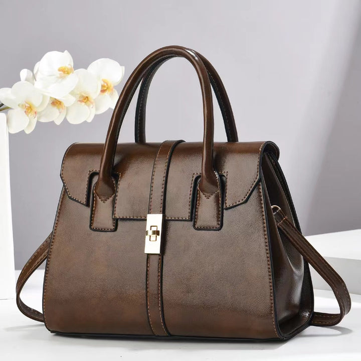 Damen strukturierte Handtasche mit abnehmbarem Schulterriemen Nord Taschen