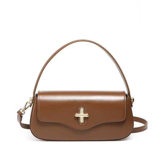 Damen elegante Umhängetasche mit feinem Leder und goldenen Akzenten Nord Taschen
