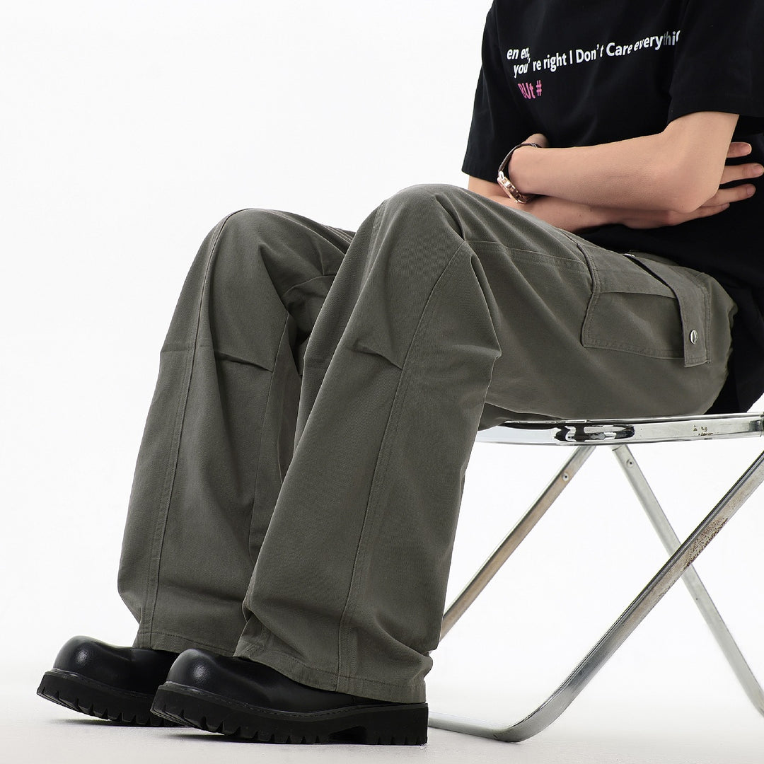 Herren Weite Utility-Cargo-Hose mit großen Klappentaschen & verstärkten Nahtpartien Nord Taschen