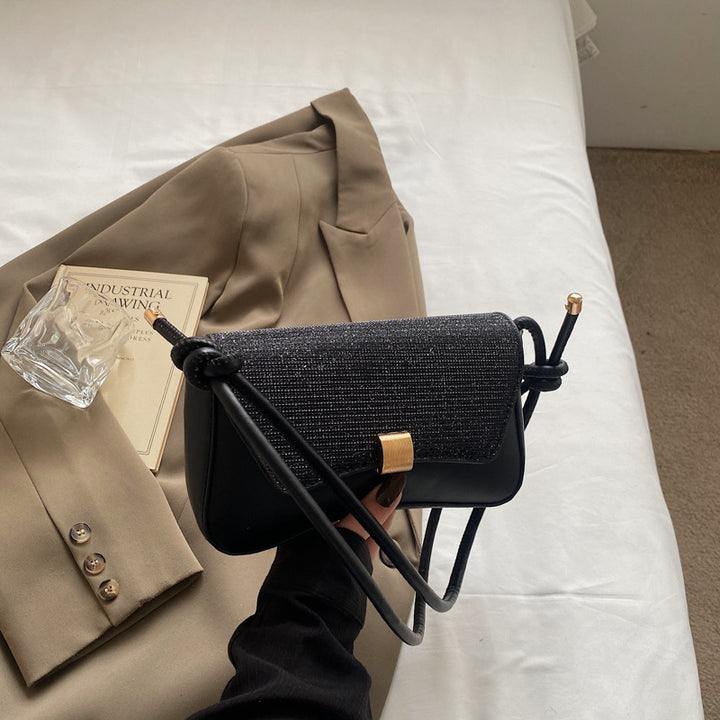 Damen Abendhandtasche mit funkelndem Obermaterial und elegantem Knopfverschluss Nord Taschen