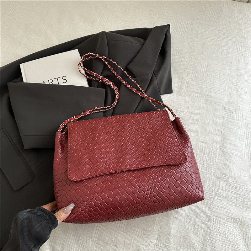 Damen elegante Umhängetasche mit geflochtenem Design Nord Taschen
