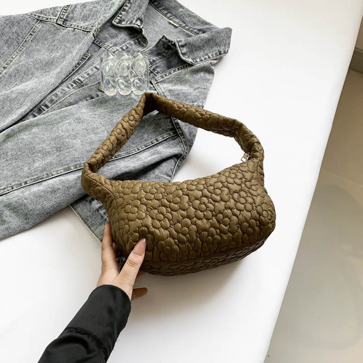 Damen modische und gepolsterte Umhängetasche mit floralem Design Nord Taschen