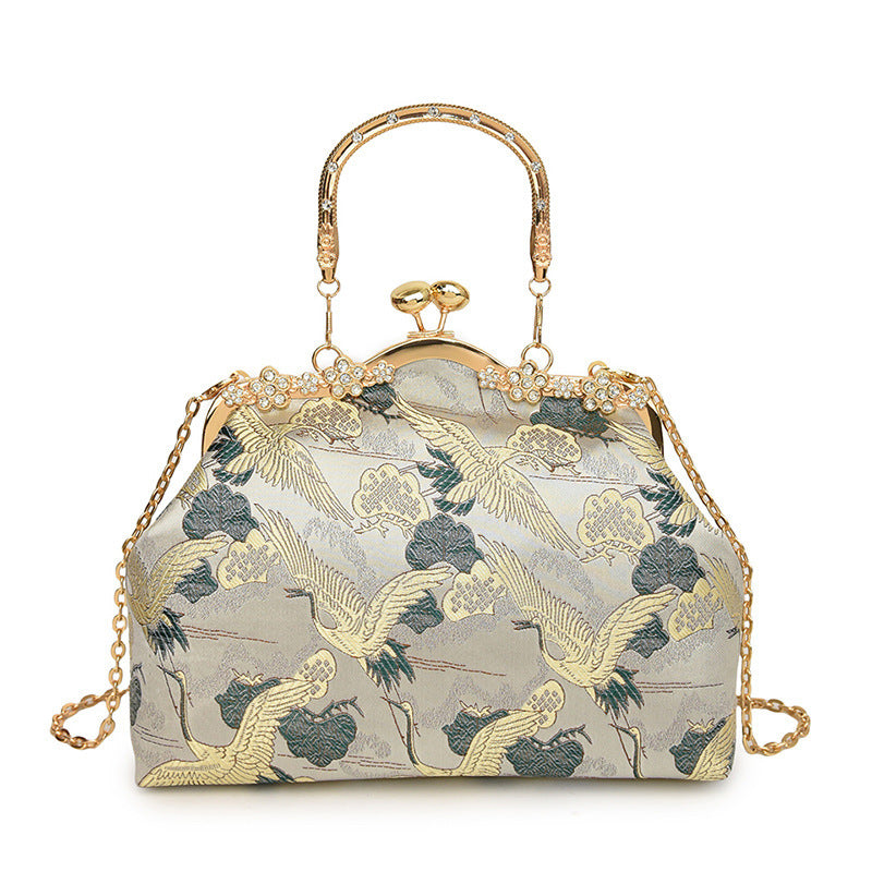 Damen elegante Handtasche mit aufwendigem Vogel-Design Nord Taschen