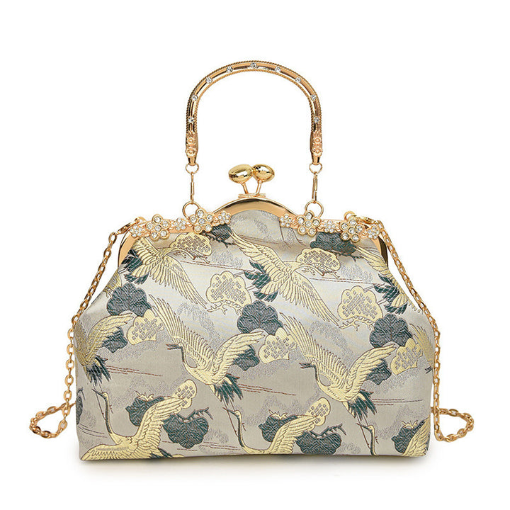 Damen elegante Handtasche mit aufwendigem Vogel-Design Nord Taschen