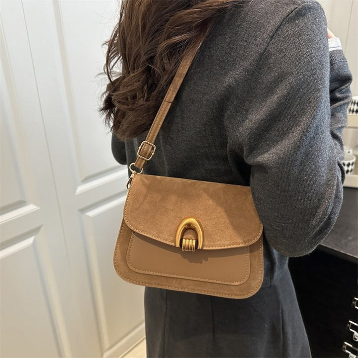 Damen elegante Umhängetasche mit goldener Schnalle Nord Taschen