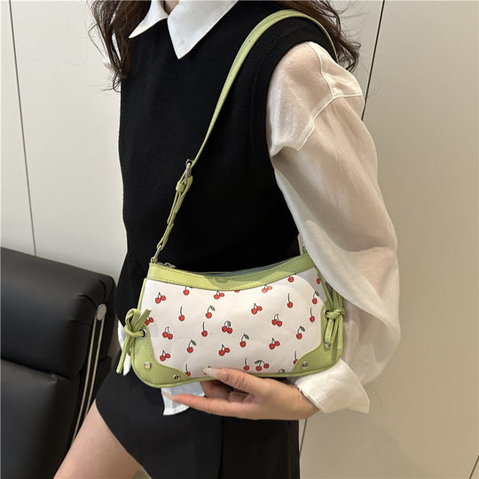 Damen verspielte Clutch-Tasche mit Kirschmotiv Nord Taschen