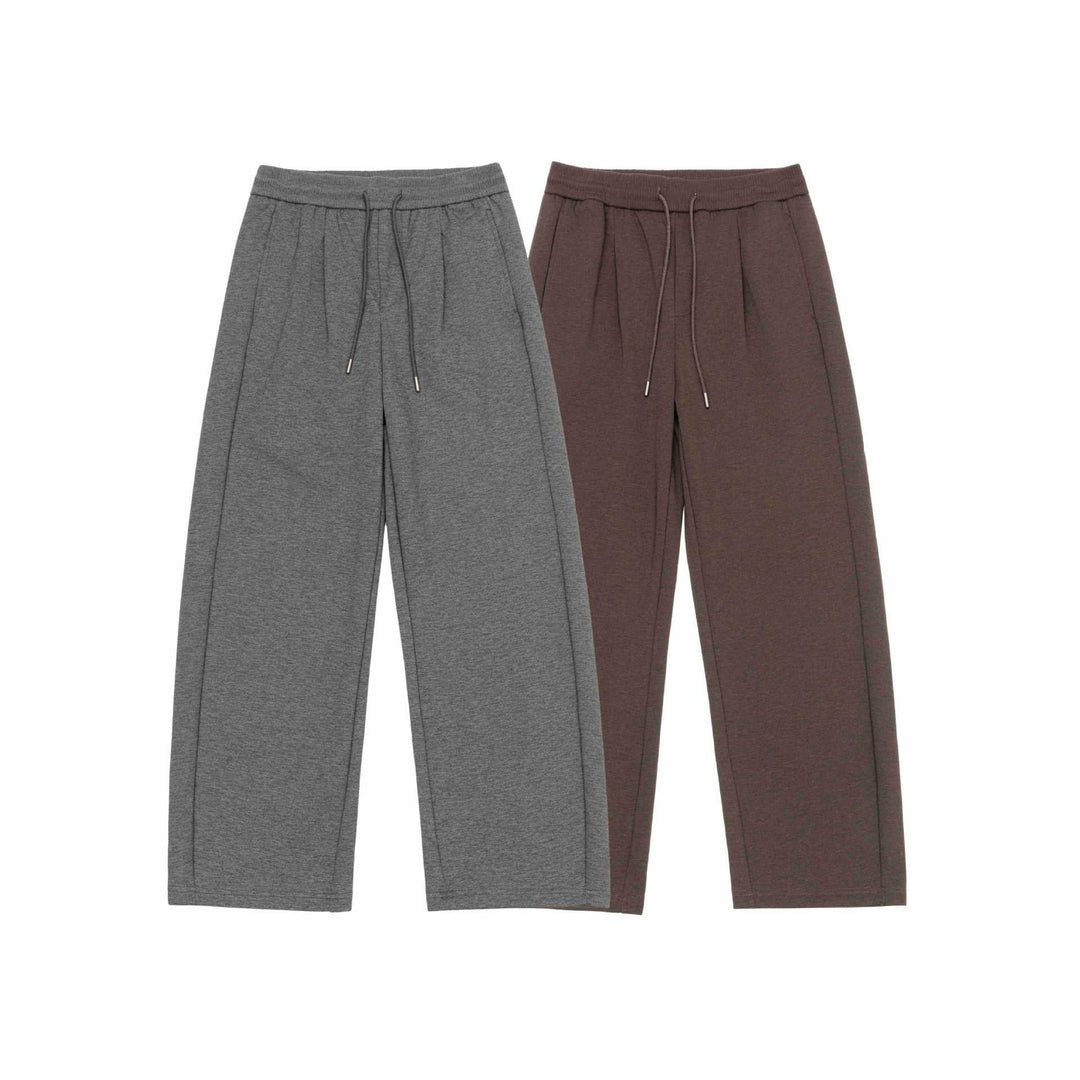 Damen Weite Cropped-Sweathose mit elastischem Bund und Abgesteppter Mittelnaht Nord Taschen