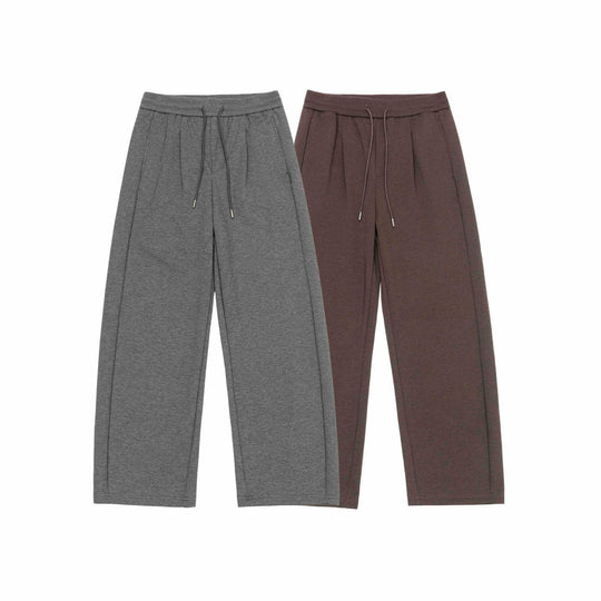 Damen Weite Cropped-Sweathose mit elastischem Bund und Abgesteppter Mittelnaht Nord Taschen