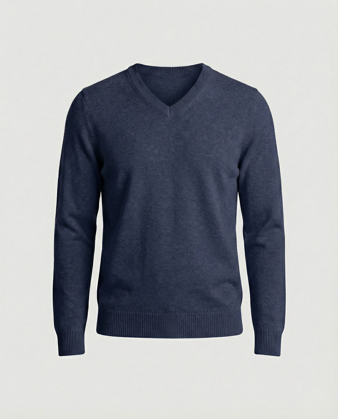 V-Ausschnitt Baumwollpullover