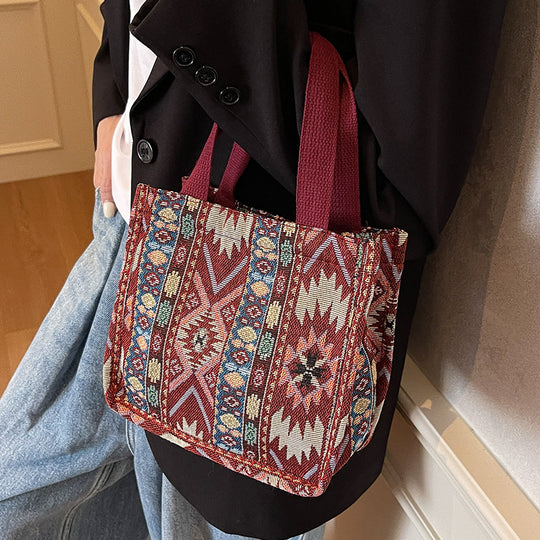 Damen modische Tragetasche im ethnischen Design Nord Taschen