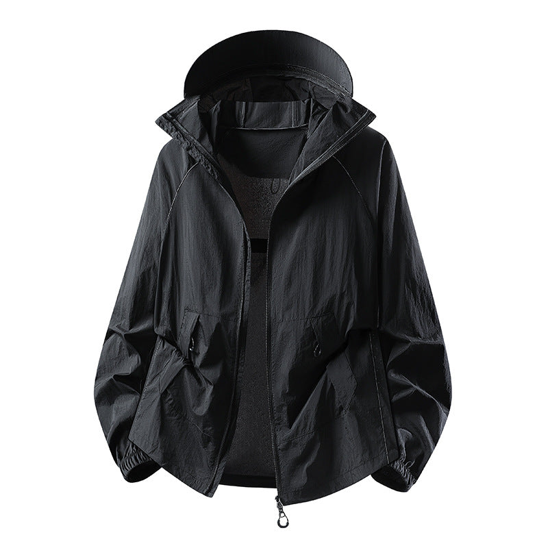 Damen Leichte winddichte Kapuzen‑Übergangsjacke mit verstellbarer Kapuze, Zwei‑Wege‑Reißverschluss & praktischen Klappentaschen Nord Taschen