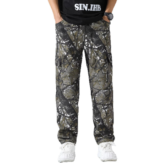 Herren Tapered Cargo-Jogginghose mit Multifachtaschen, Tunnelzug & Utility-Details Nord Taschen