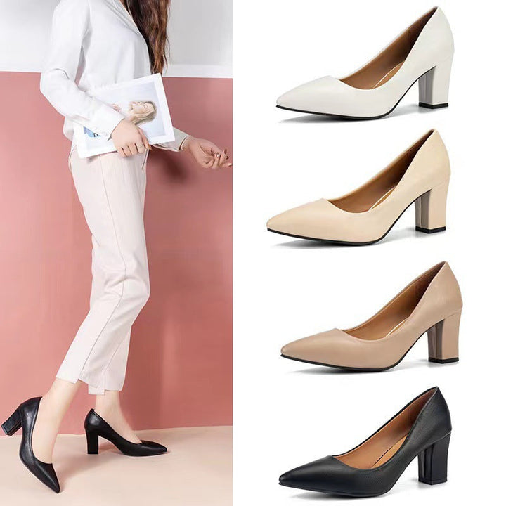 Damen Blockabsatz-Pumps mit elegantem Spitzendesign und komfortabler Innensohle
