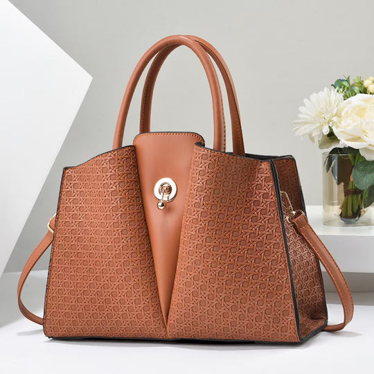 Damen strukturierte Tragetasche mit eleganter Faltentechnik Nord Taschen