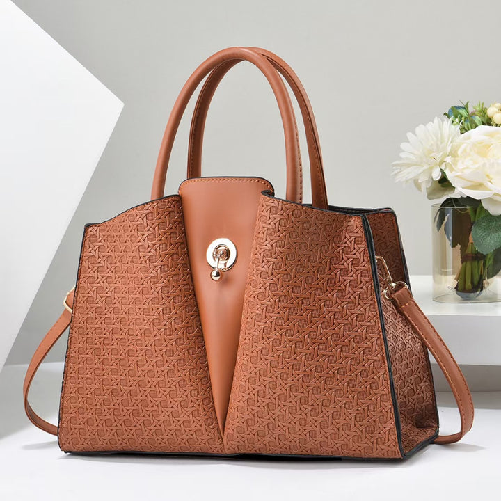 Damen strukturierte Tragetasche mit eleganter Faltentechnik Nord Taschen