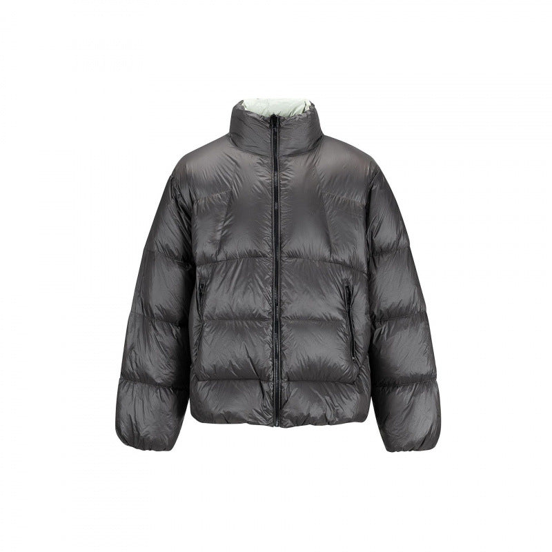 Unisex Wattierte Oversize-Steppjacke mit leichter Thermo‑Wattierung und Stehkragen Nord Taschen