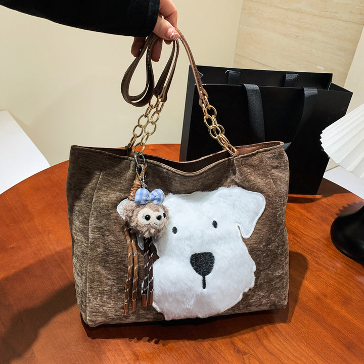 Damen Hobo-Tasche mit verspieltem Tiermotiv Nord Taschen