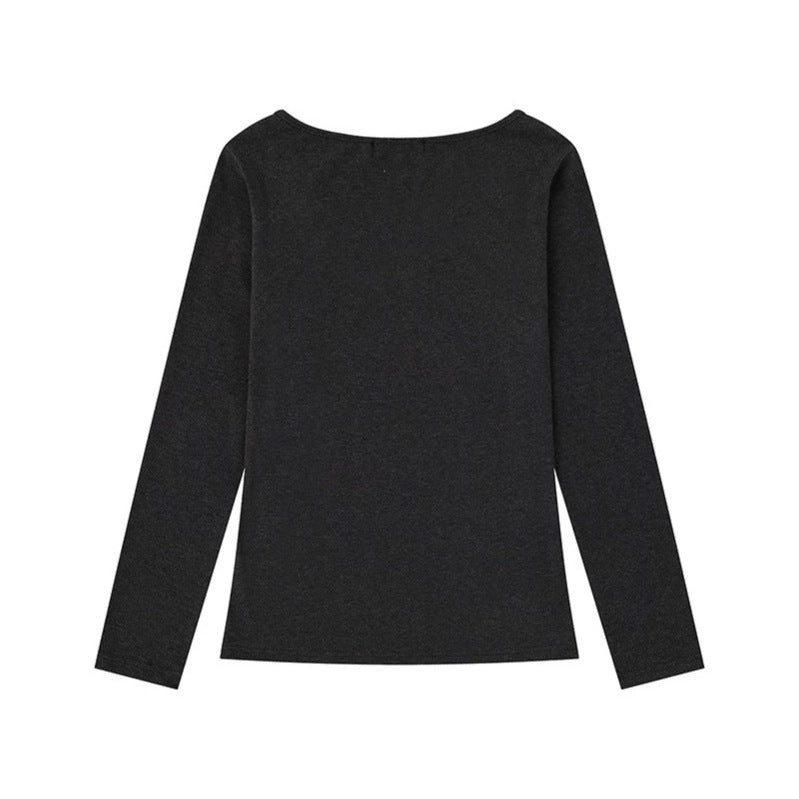 Damen Longsleeve-Shirt mit Fotoprint und Nietenapplikation Nord Taschen