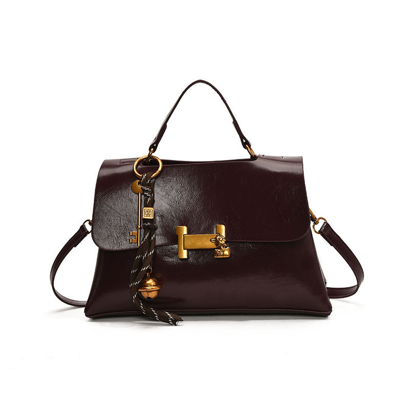 Damen elegante Handtasche mit einzigartigem Schlüsselanhänger Nord Taschen