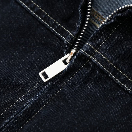 Damen High-Waist Jeanshose mit weitem Bein und Kontrastnähten Nord Taschen