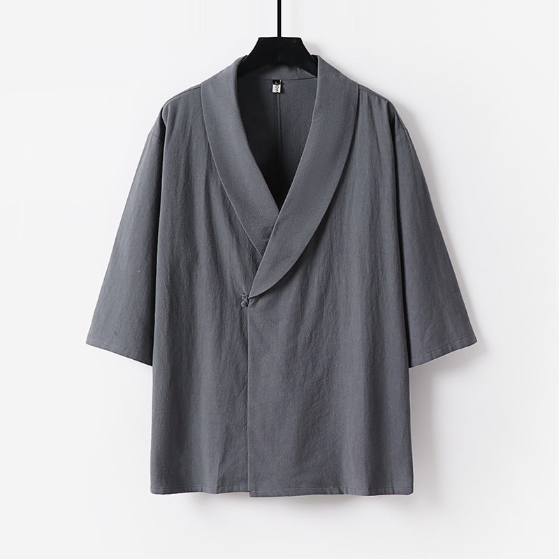 Damen Oversize Kimono-Blazer mit Schalkragen Nord Taschen